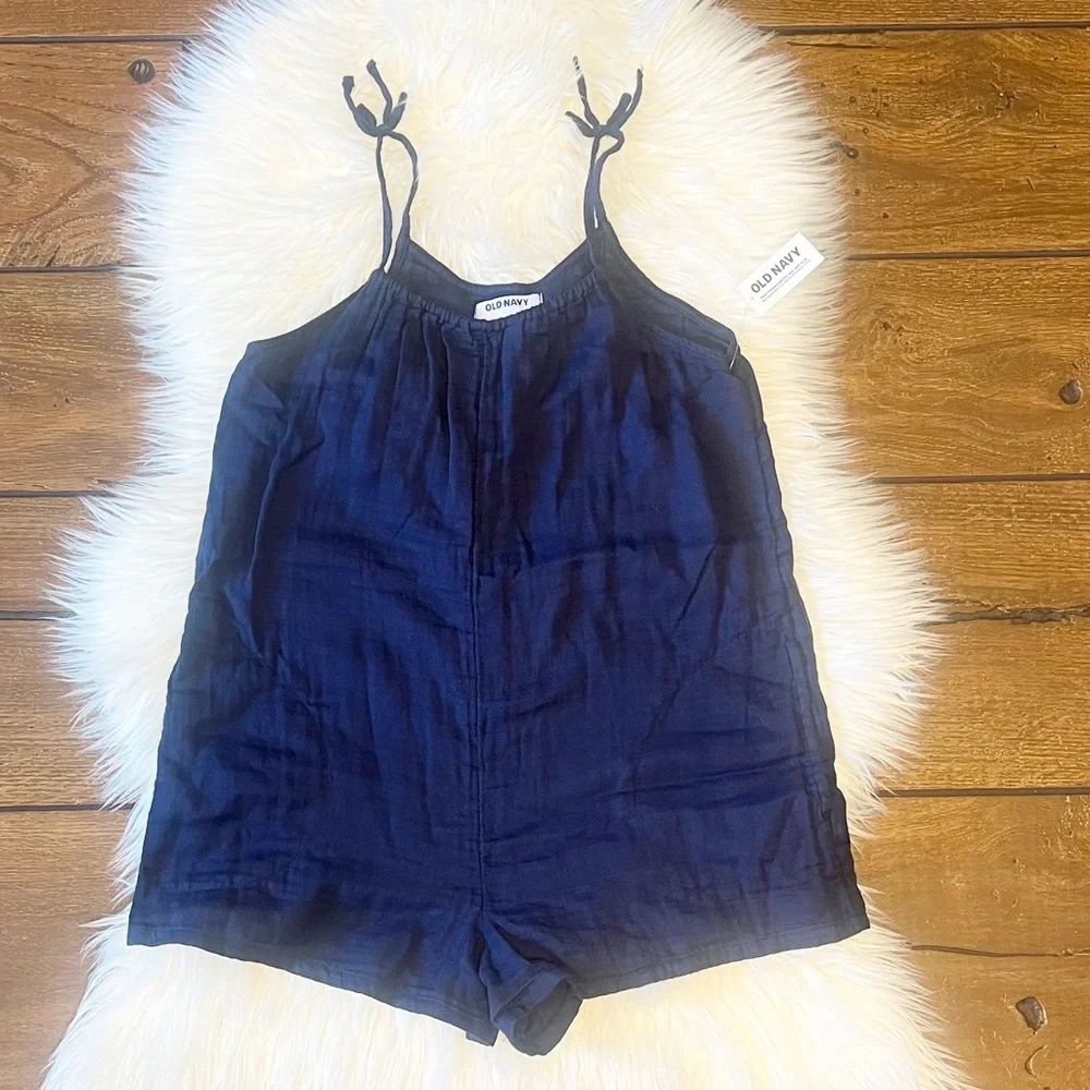 Old Navy Kids Navy Blue Romper